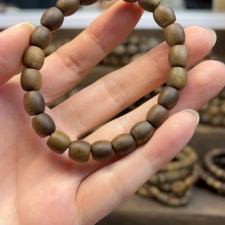 沉香沉香碎屑08鼓珠单圈