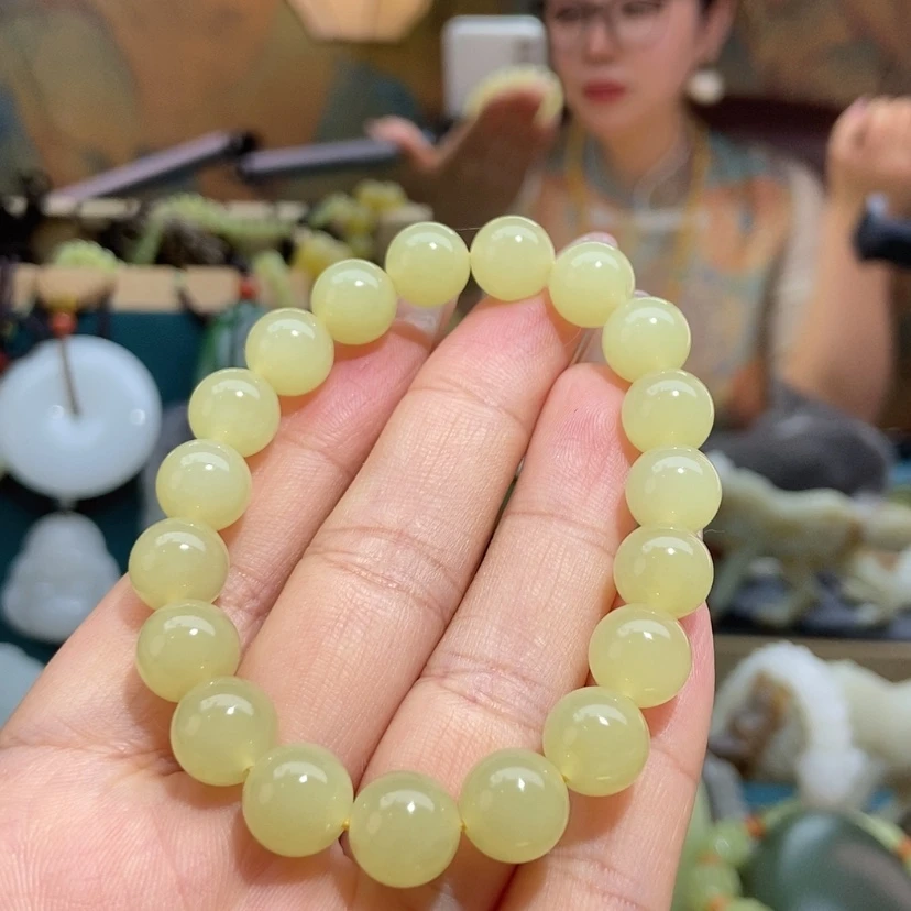 【闪购商品】未镶嵌手链和田玉（糖玉）