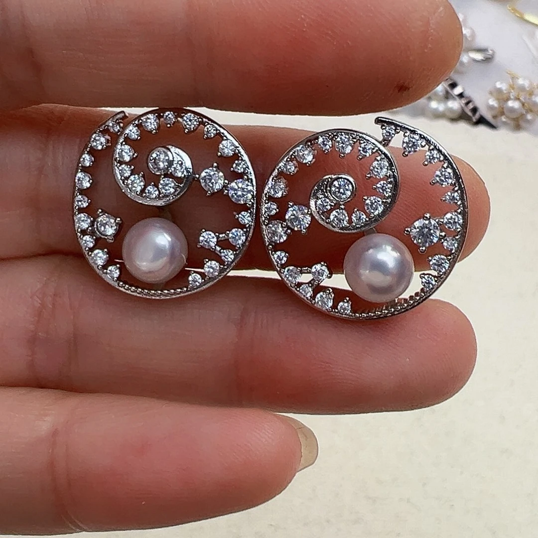 淡水珍珠耳饰未镶嵌