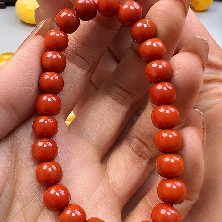 南红玛瑙未镶嵌手链