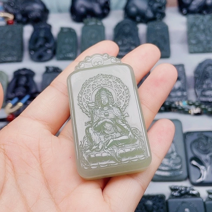 和田玉未镶嵌颈饰