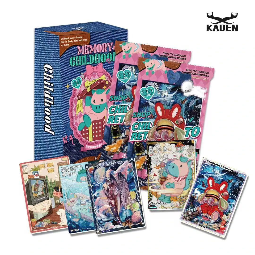 【拆盒】卡登新品《童年》系列收藏卡牌盲盒不支持退换
