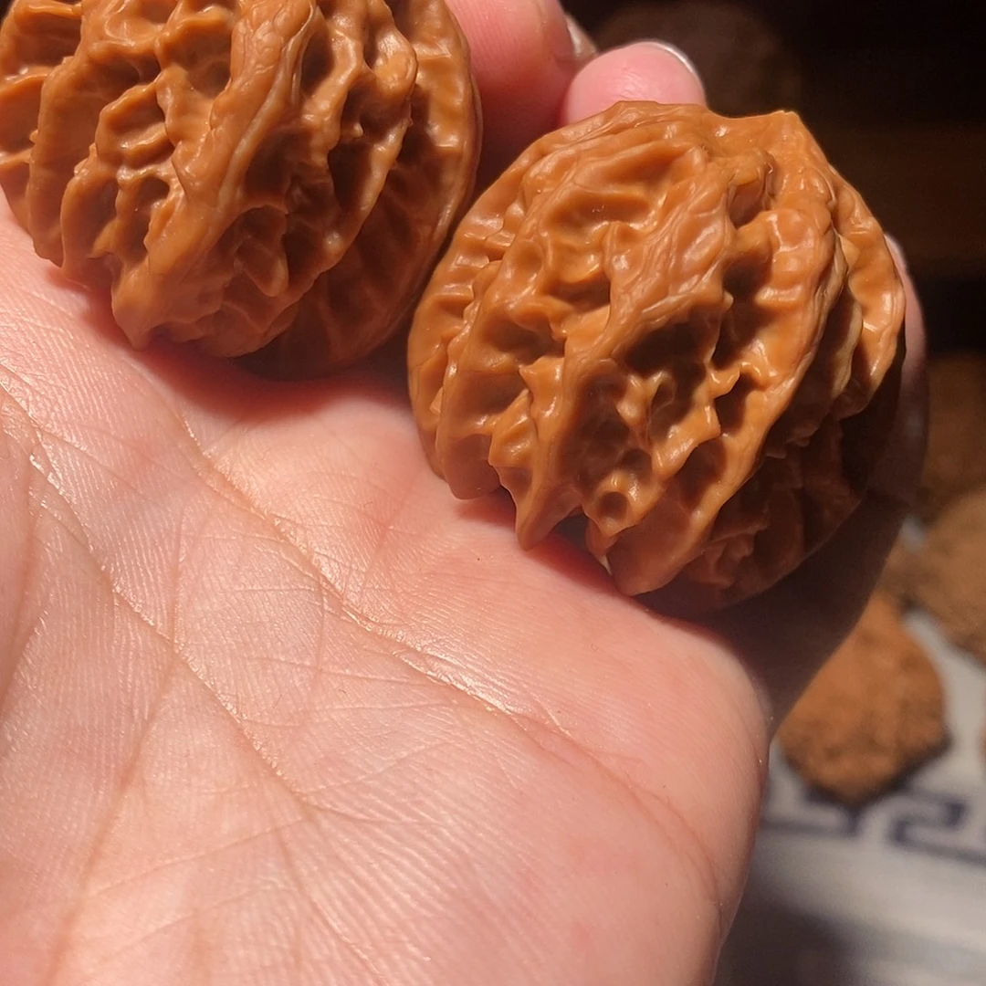 文玩核桃把件012曹大龙深凹底全品头货对