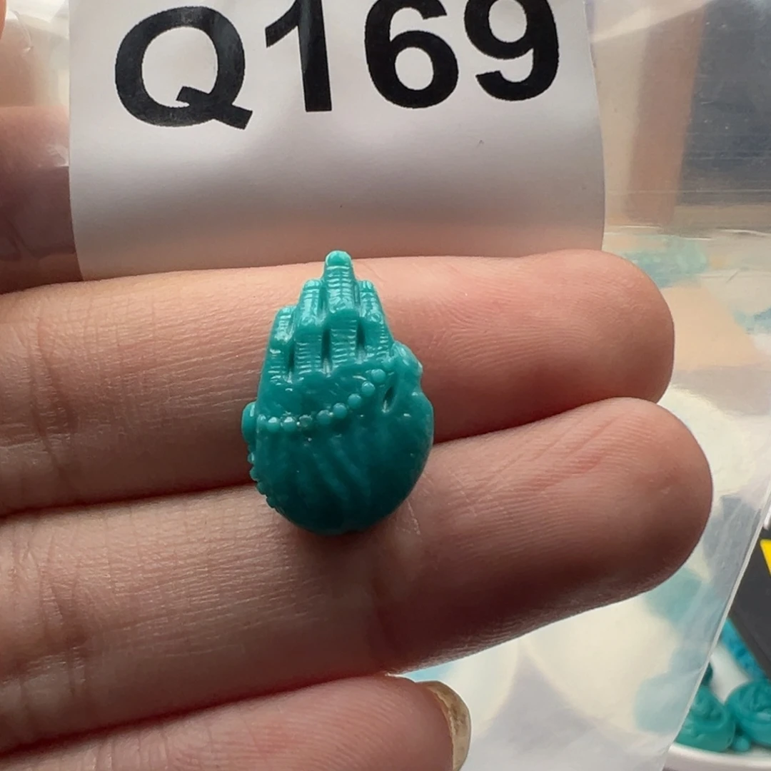 绿松石未镶嵌珠宝奇石玉化料佛手