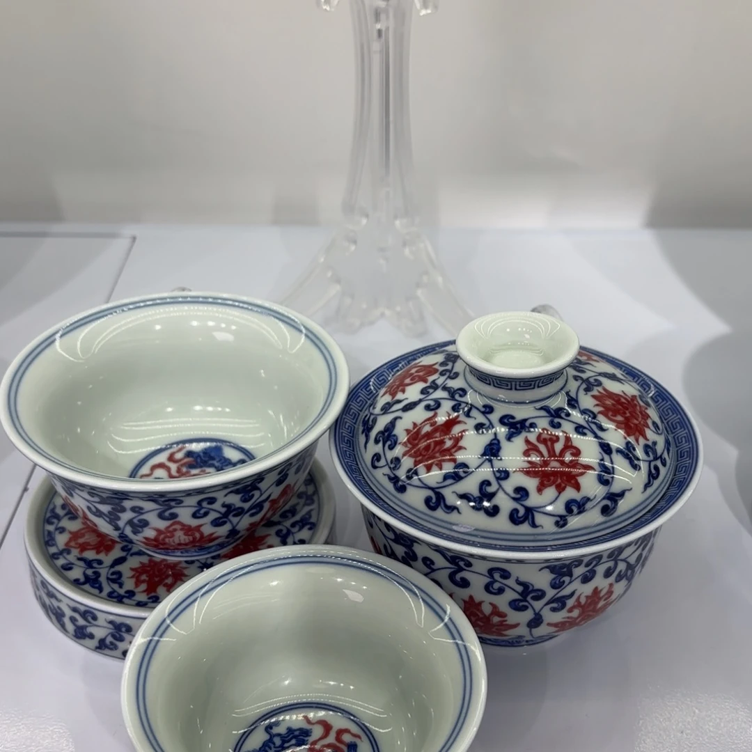 棉***溜景德镇陶瓷四件套