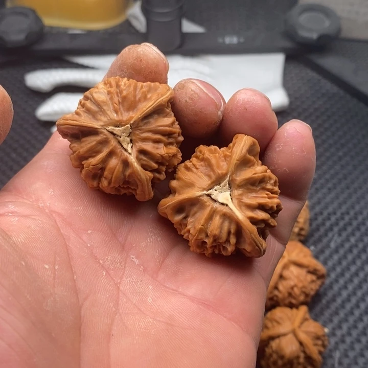 核桃把件雪*烧拼接宫灯5