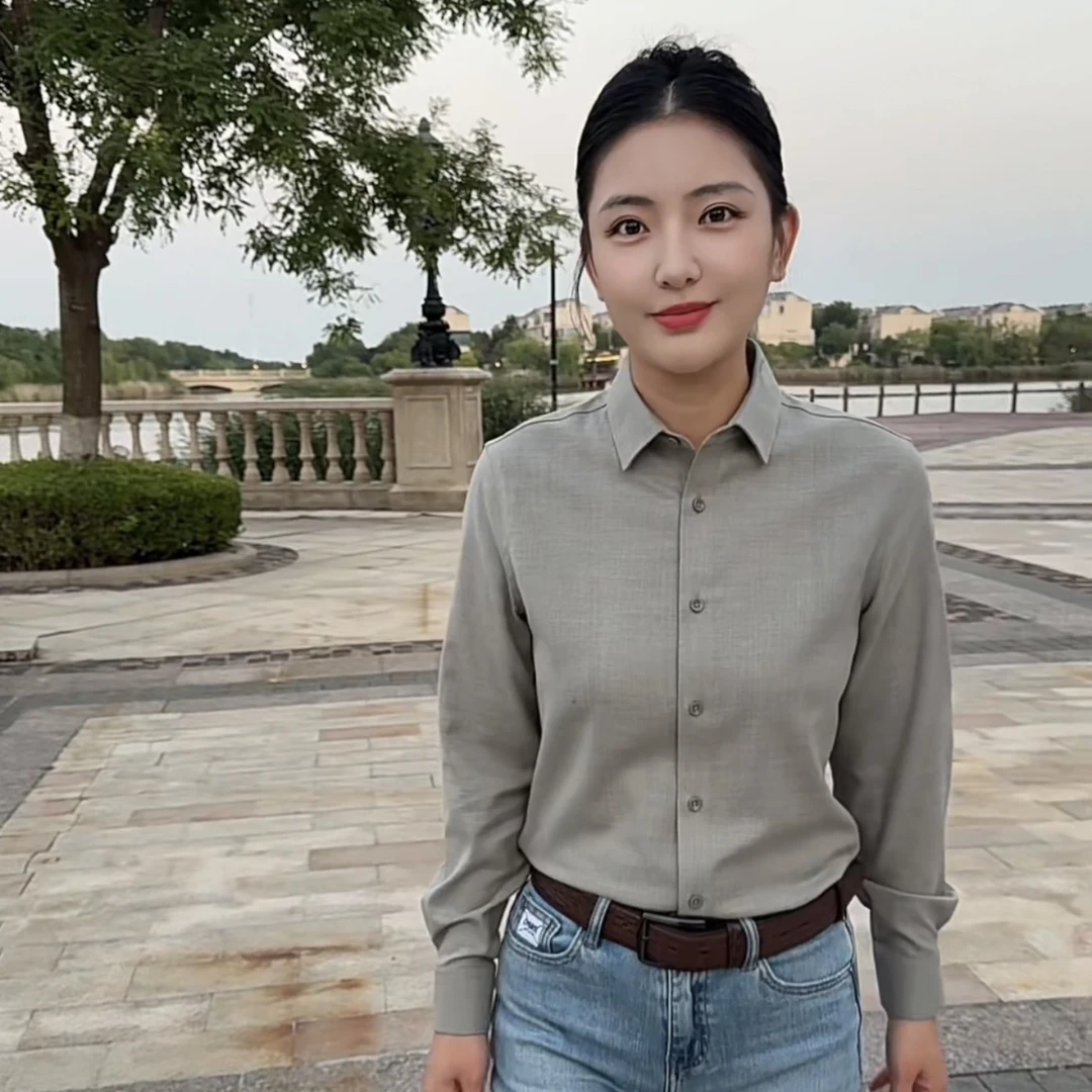 男士秋季新款莫代尔柔软亲肤商务修身长袖纯色衬衫