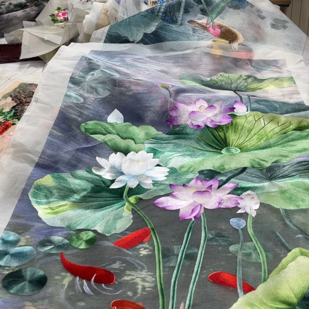 刺绣最**质纯手工苏绣陆老师