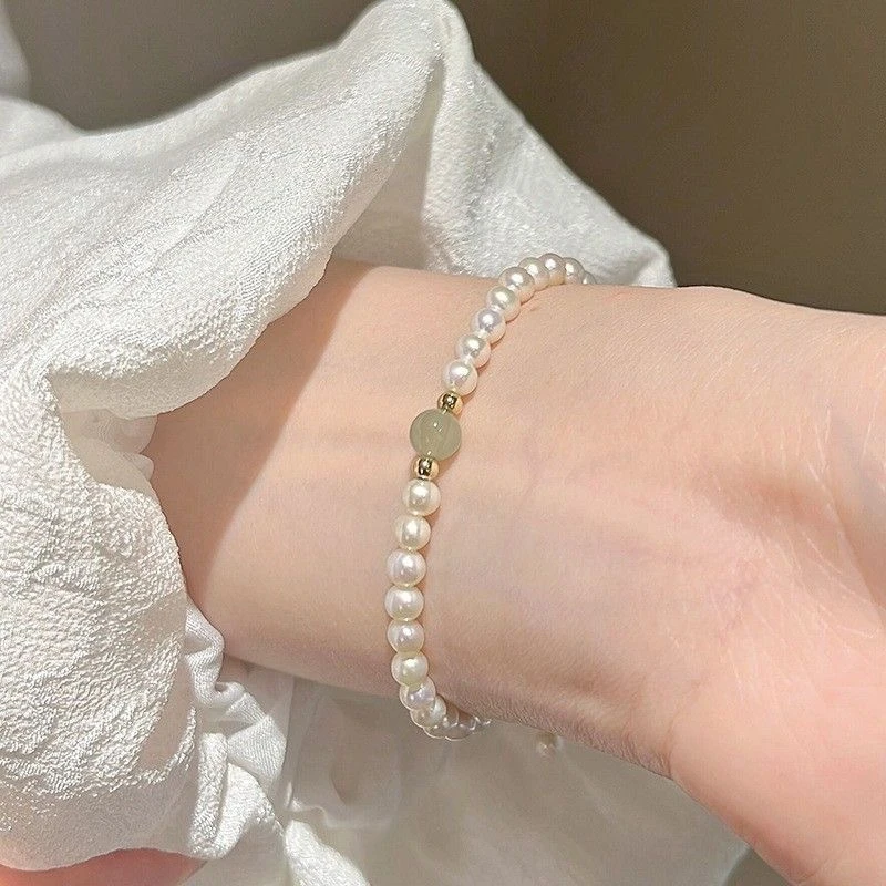 合金手链 极细仿珍珠手链女ins小众设计高级感新款手串新款百搭