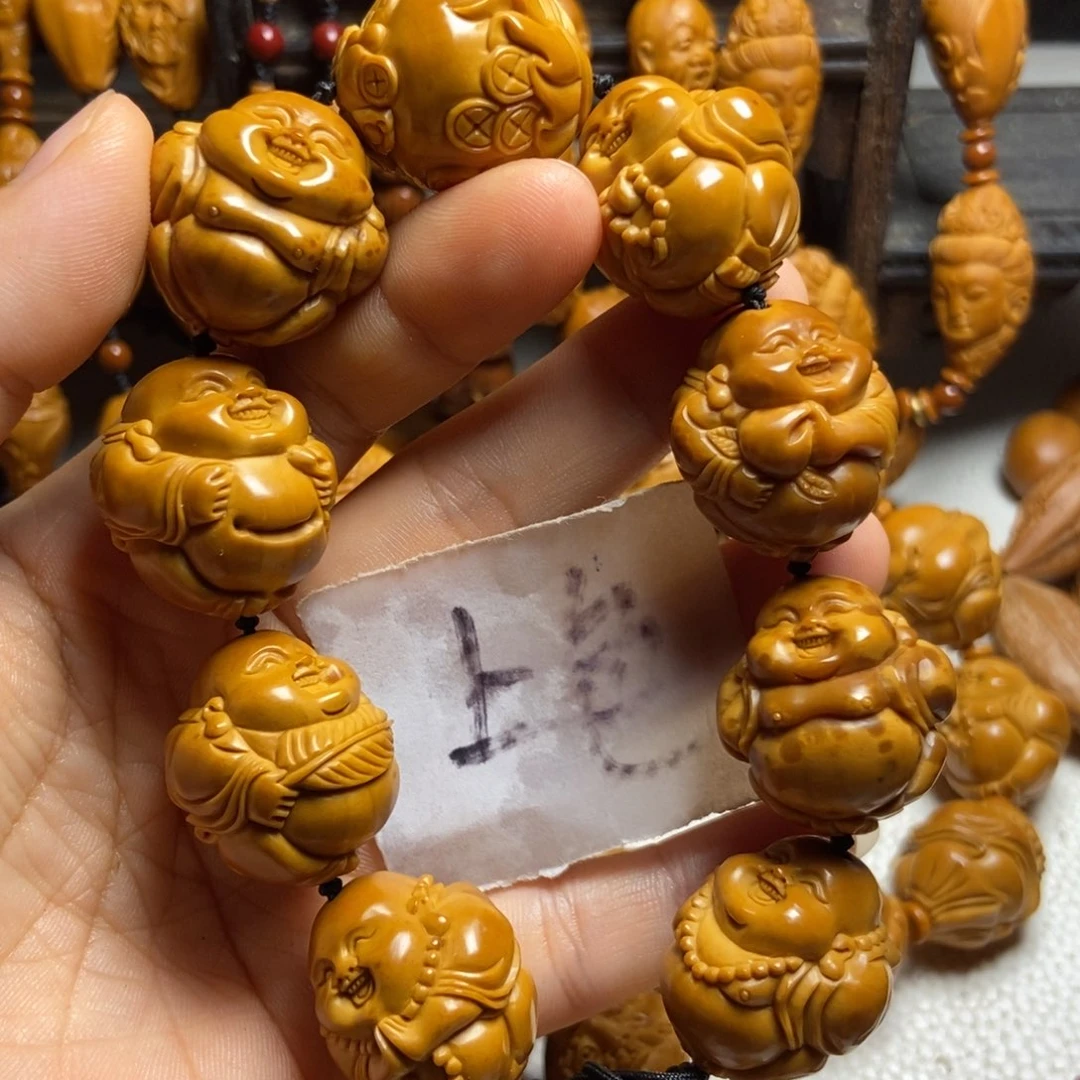 【闪购商品】手串/手链橄榄核老*八大弥勒微花