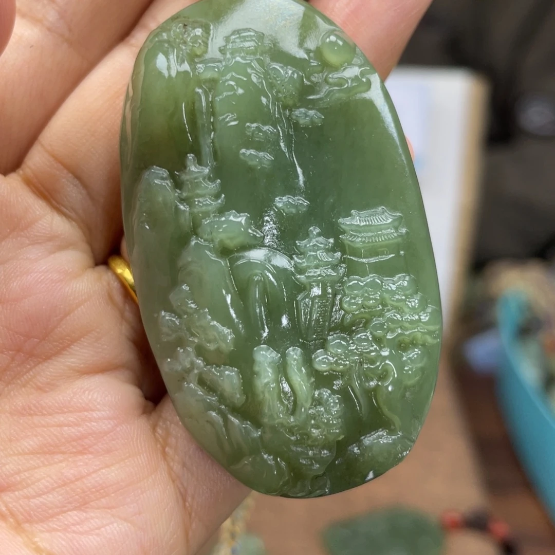 和田玉未镶嵌颈饰