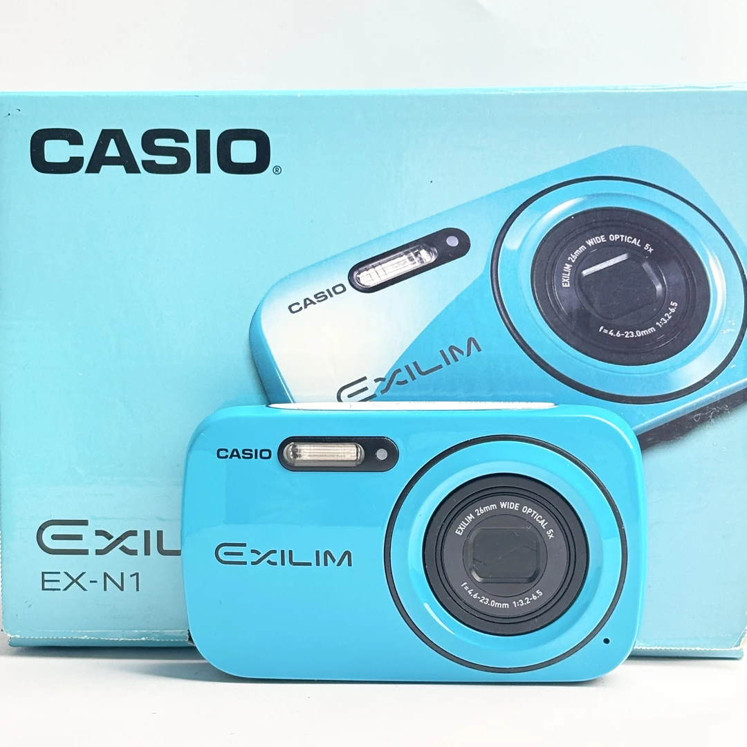 95新 Casio/卡西欧 n1蓝色原盒1610万像素5倍变焦复古ccd自带美颜