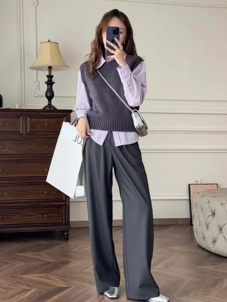 【AS•原创设计】NN3012-时尚女装设计感休闲裤