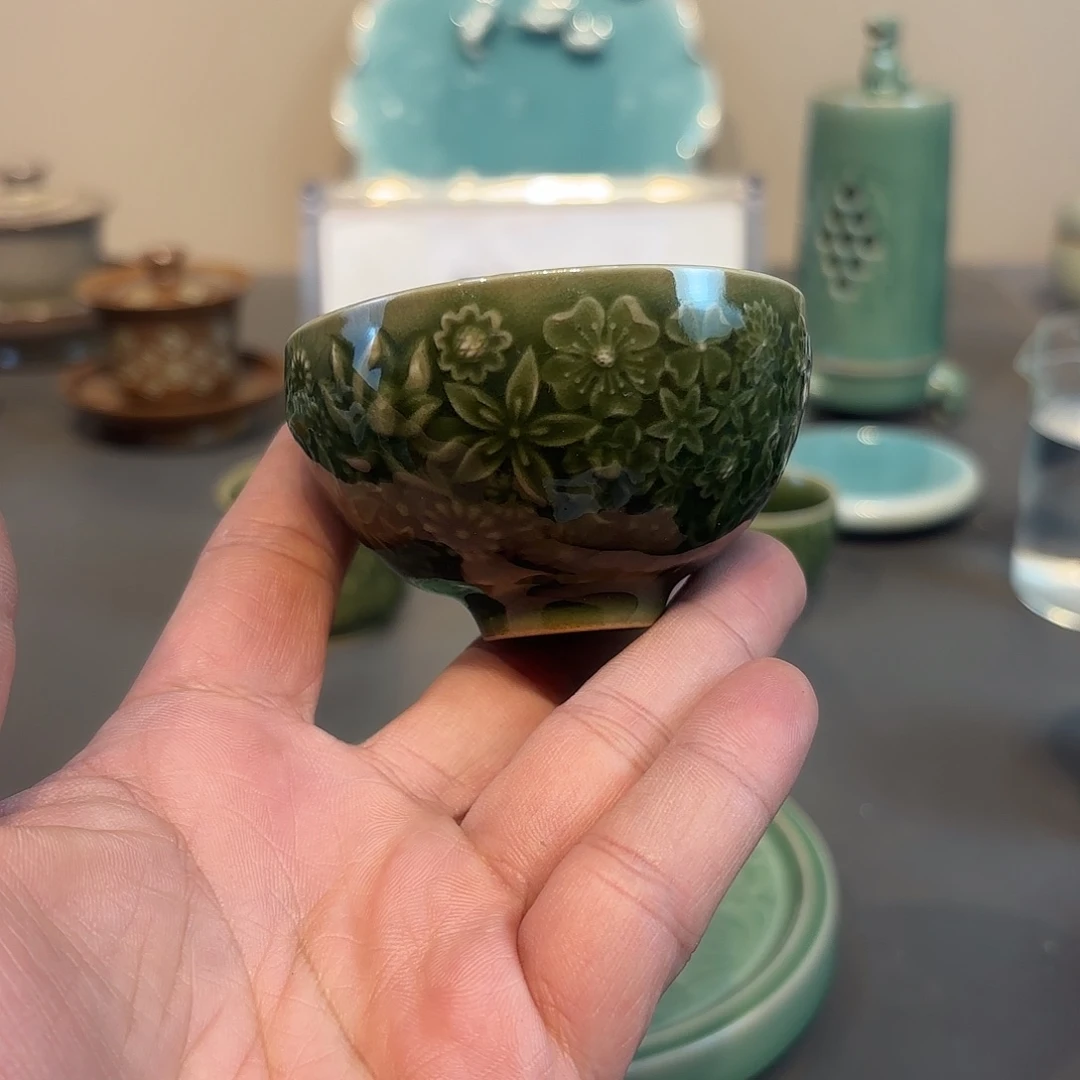 瓷片龙泉青瓷鼓励青瓷