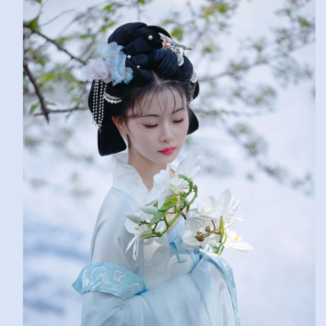 听月专属 蓝熙亚莉 婉清髻 百搭汉服发髻秋冬必备发包