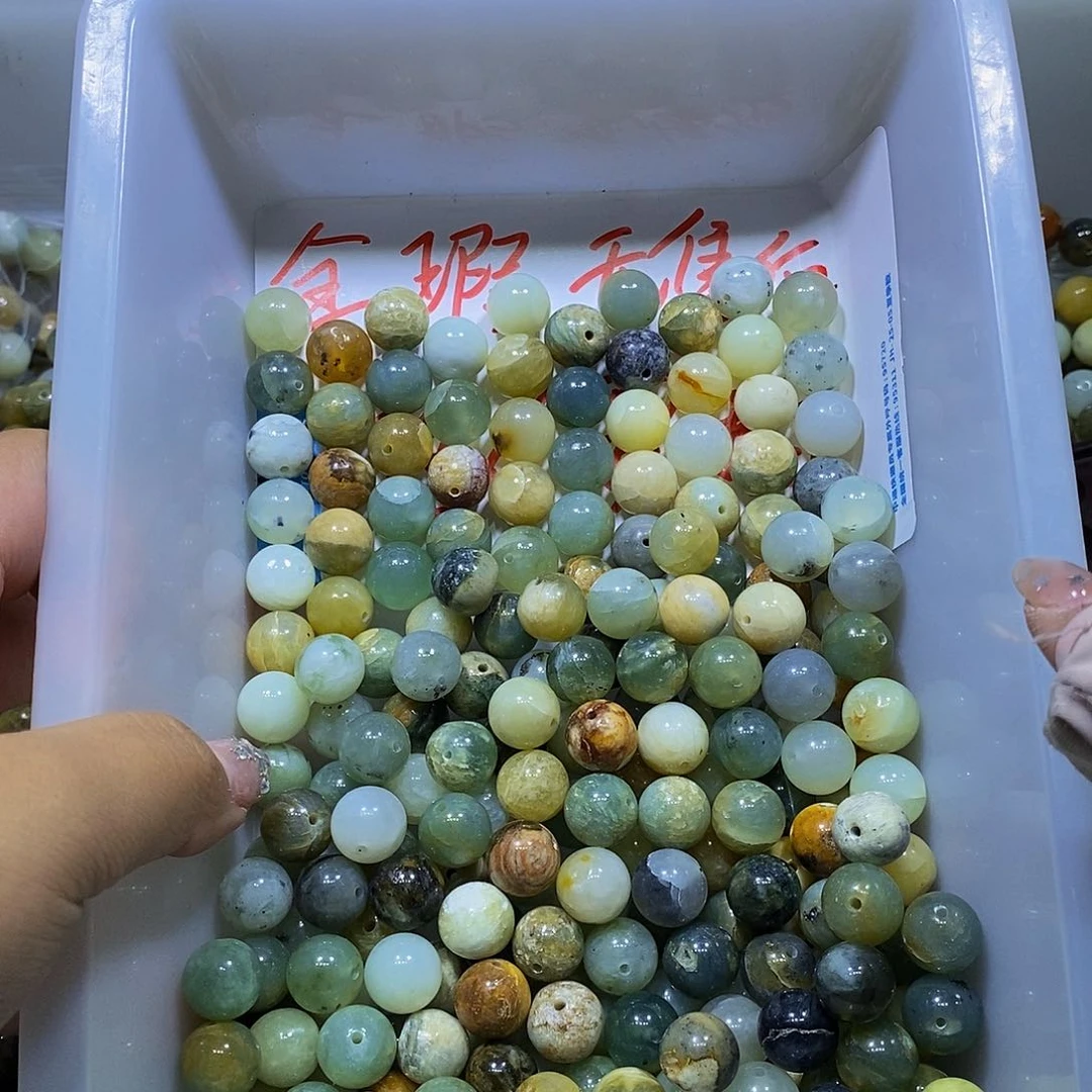 合金蛇纹石玉颈饰118