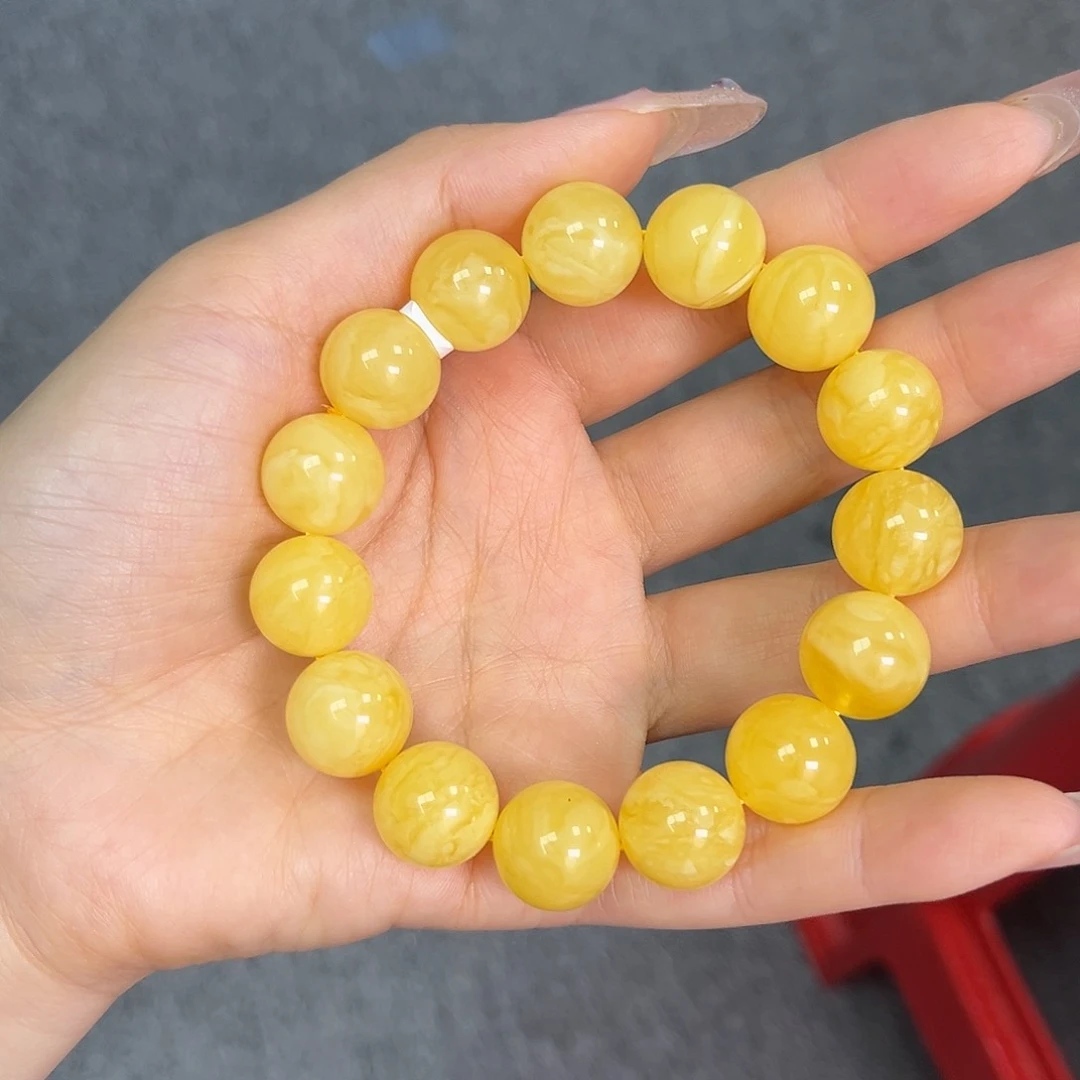 未镶嵌琥珀裸石三*浓蜡妖花