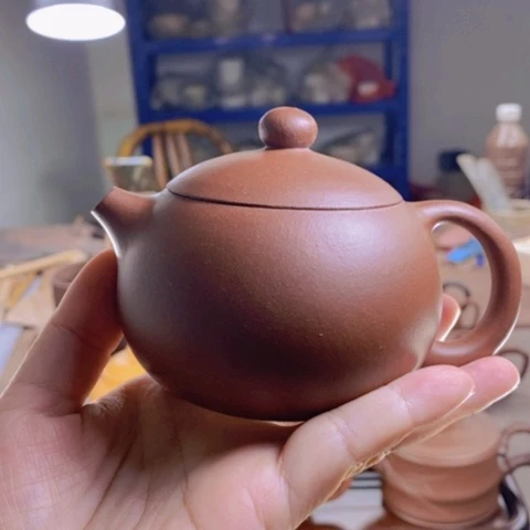 茶壶紫砂西施200cc瑕