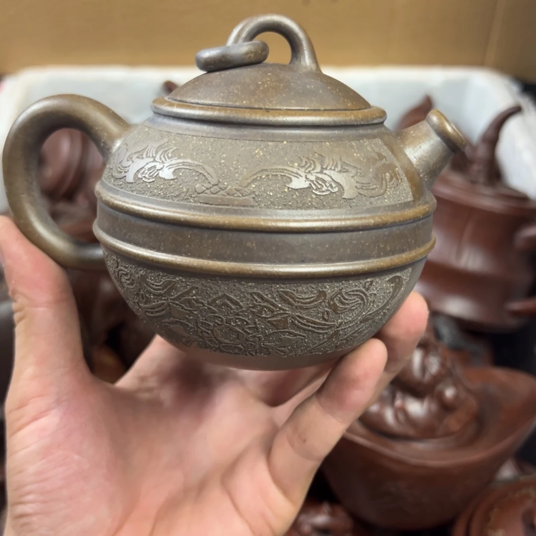 茶壶紫砂宜兴原矿紫砂壶300毫升容量