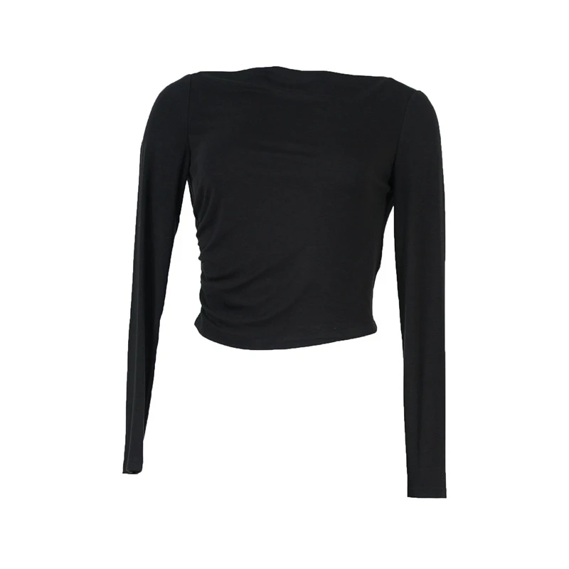 【直播专享】时尚百搭一字领长袖针织衫 D513646