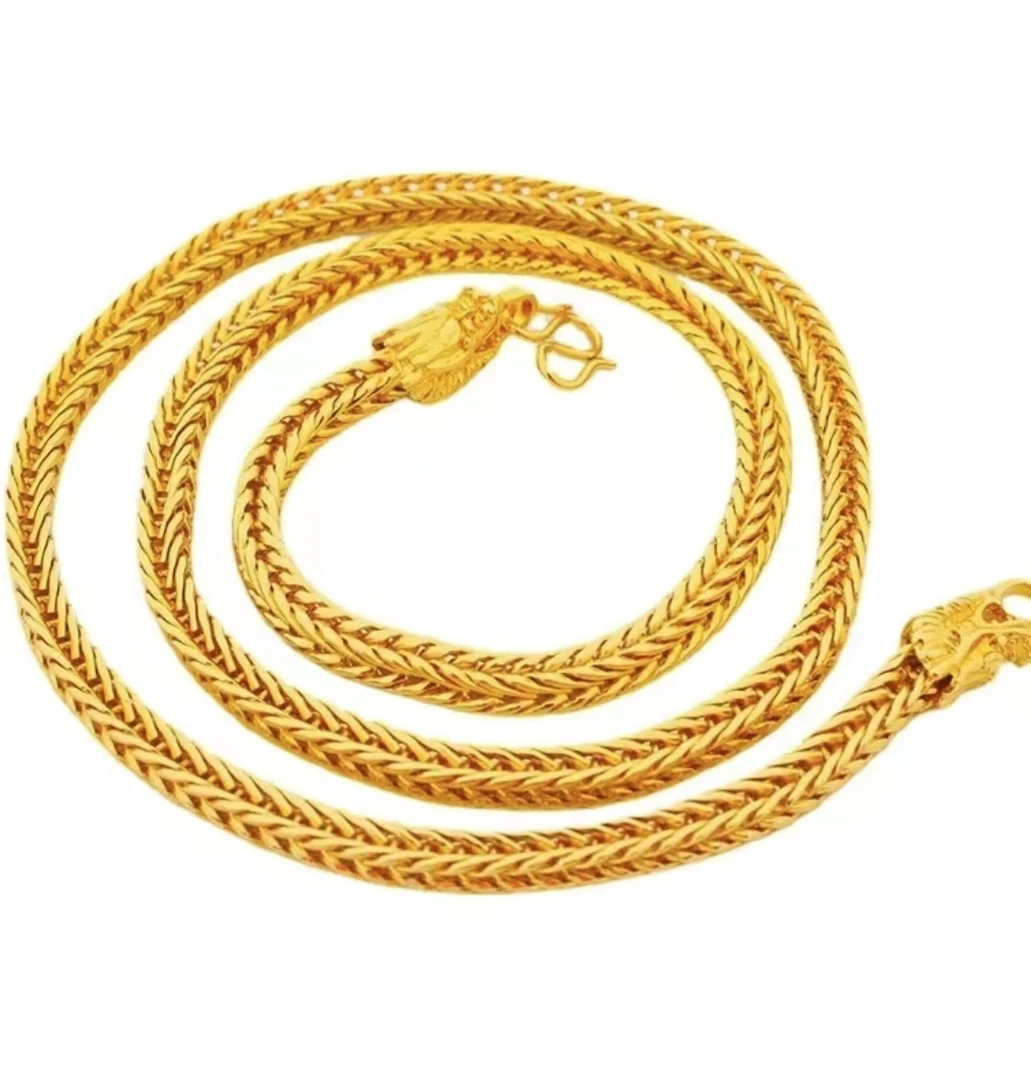 合金项链 2025网红新款蛇骨项链霸气时尚经典百搭手工编织