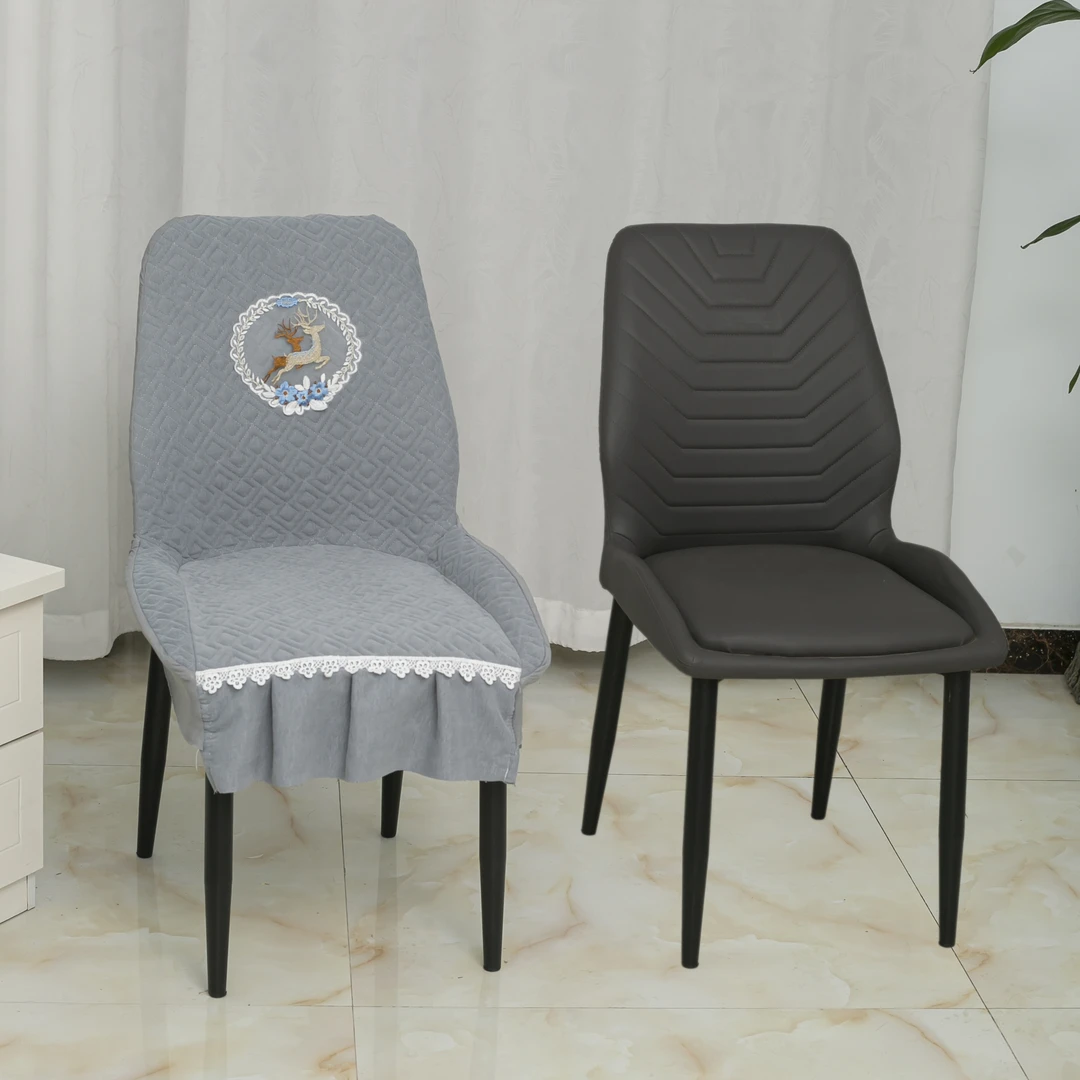 轻奢四季通用弧形餐椅套罩凳子套椅子套罩坐垫家用座椅套全包
