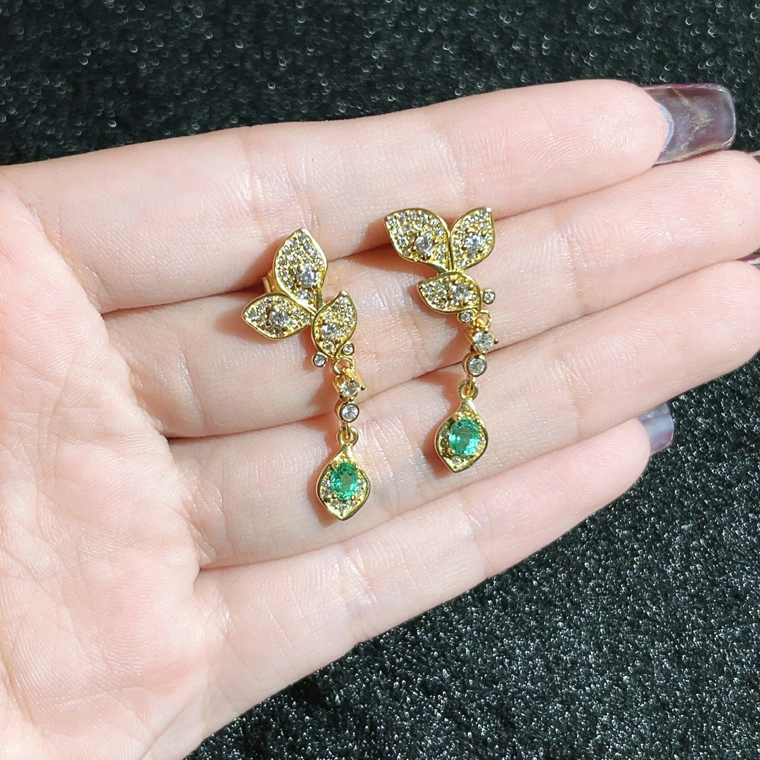 祖母绿耳钉 CB36 多样性发其一