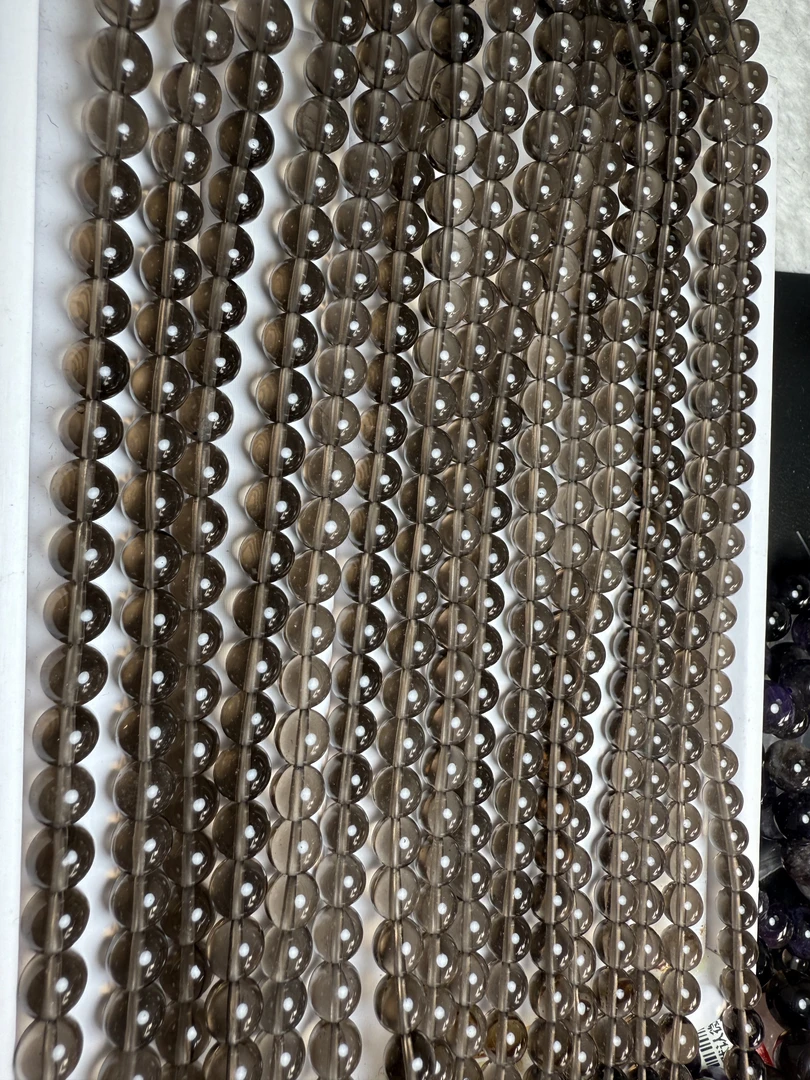 Dding 天然茶色冰耀石 AA长链diy半成品（天然默认微瑕）