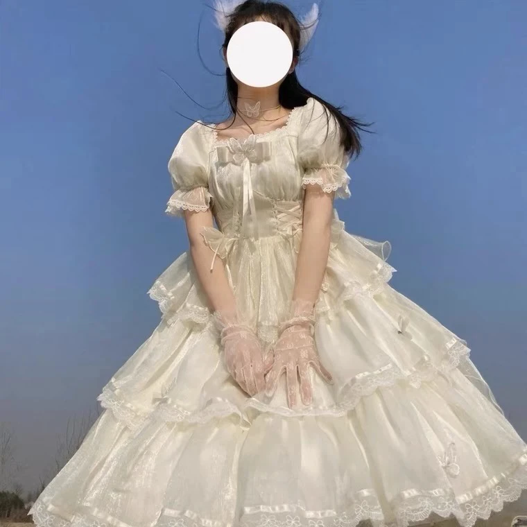 【现货】芙拉小姐纱版 生成色op Lolita连衣裙