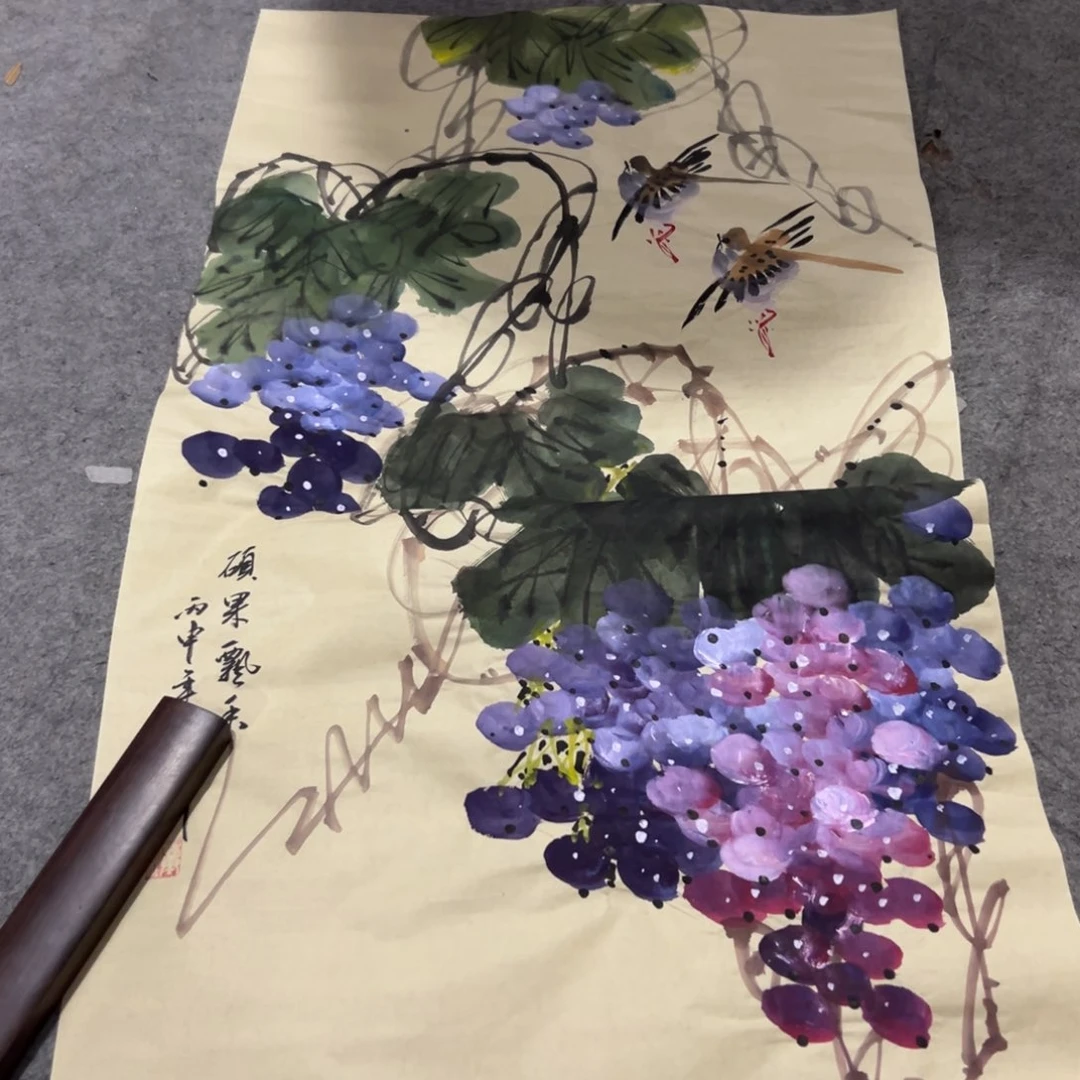 国画国画作品画心一张