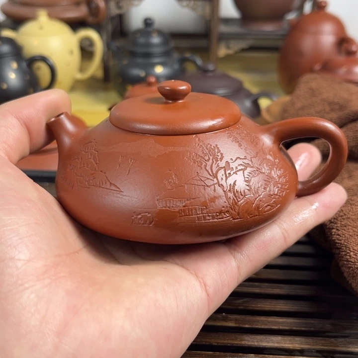 紫砂茶壶原矿紫砂半手工制作