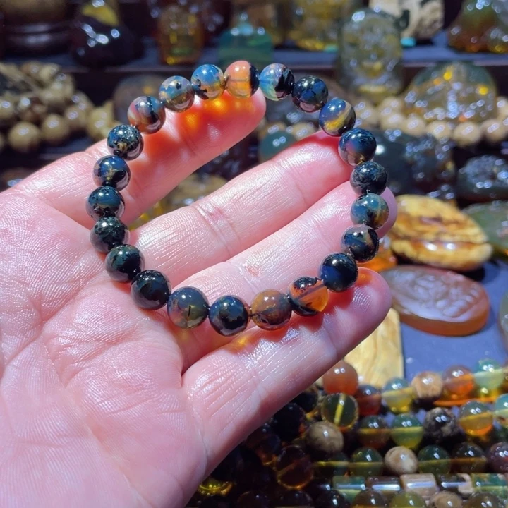 琥珀手链未镶嵌懒**～