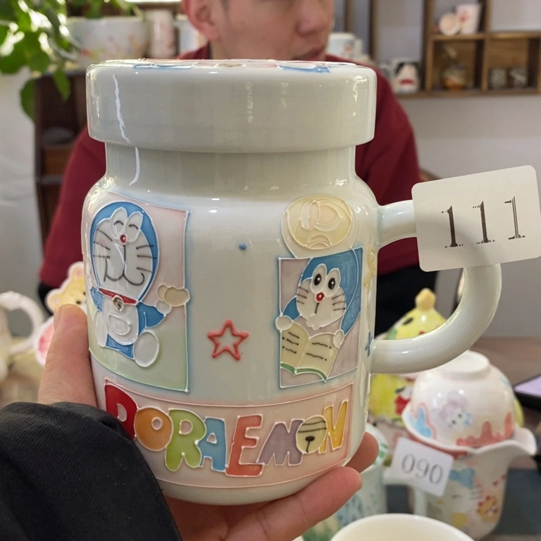 瓷片景德镇釉下彩手绘