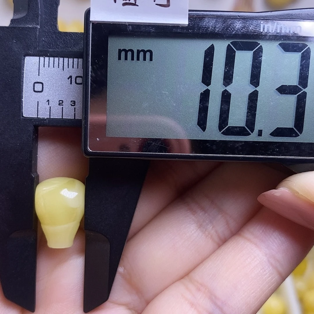 裸石琥珀未镶嵌蜜蜡三通