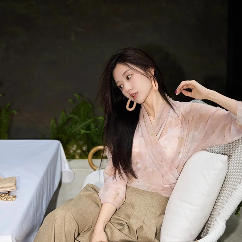 雪纺印花上衣 QC231022