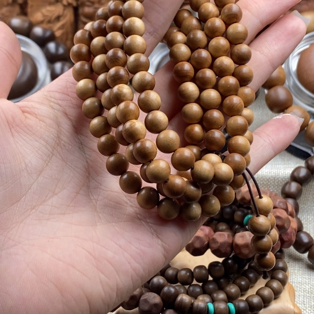 手串/手链檀香木迈索尔，老山檀香，奶香08