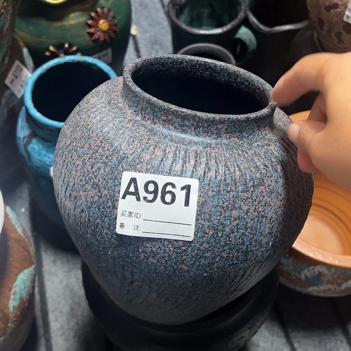 粗陶盆默认打孔高20口11
