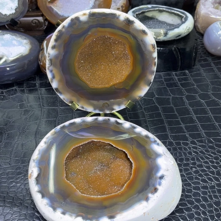 水晶未镶嵌珠宝半成品红晶大盆