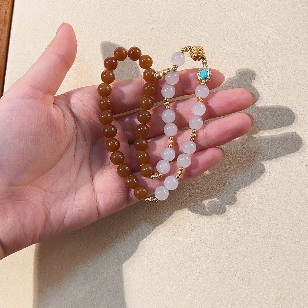 和田玉（糖玉）未镶嵌手链