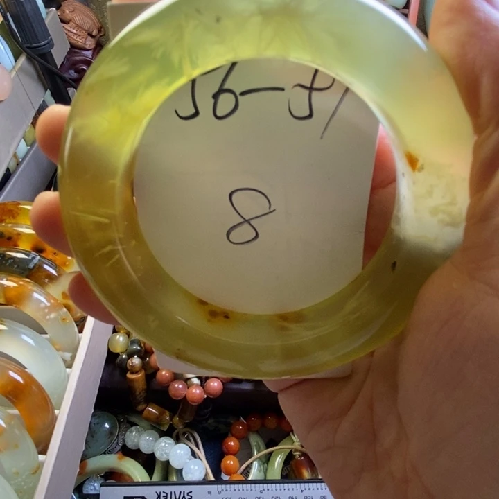 @***呀蛇纹石玉未镶嵌手镯