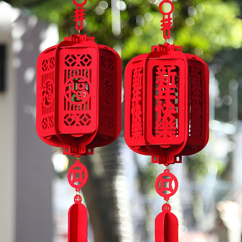 新年元旦装饰灯笼挂件过年挂饰春节商场店铺场景布置2026金店宫灯