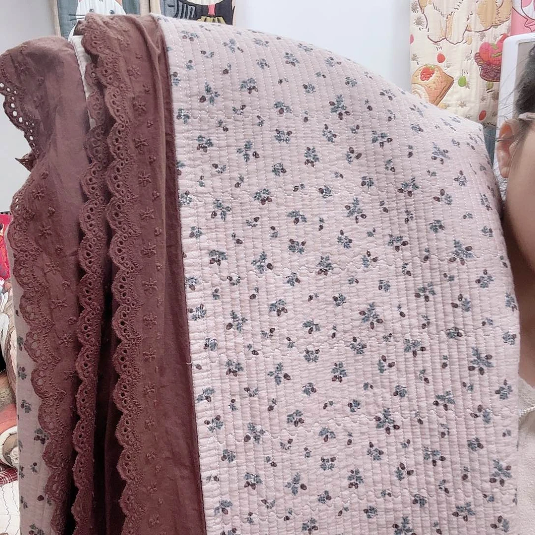 棉全棉双层纱3件套230/250床盖