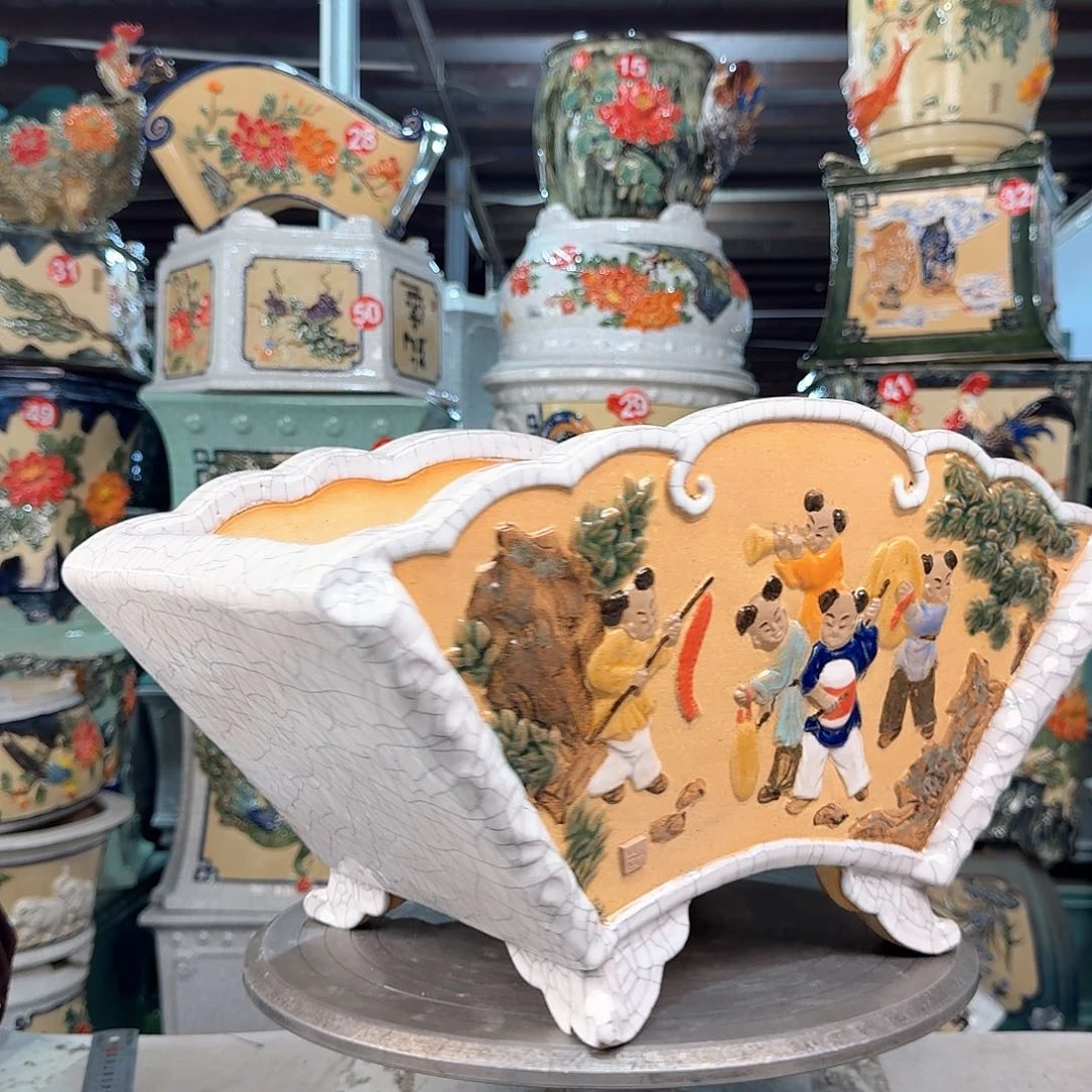 九*你拿100,000花盆花盆