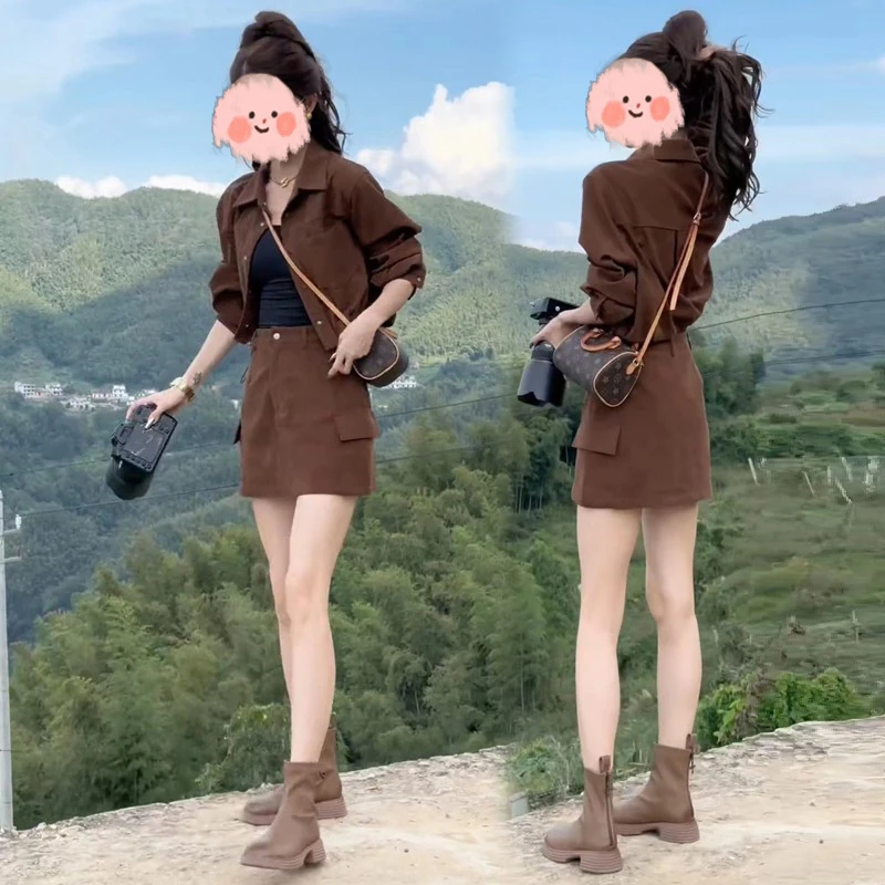 冬季穿搭一整套女装套装2025新款爆款洋气休闲装小个子显瘦两件套