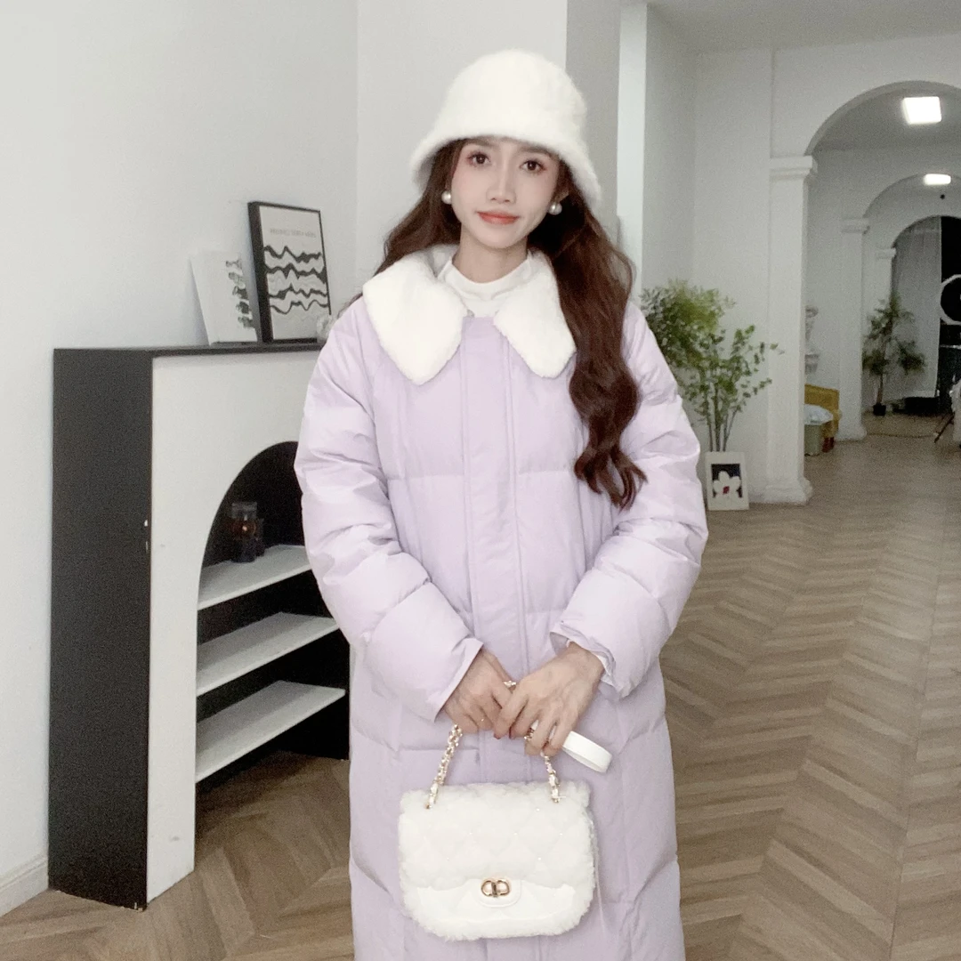 IEF/爱依服2025冬季新款韩版通勤百搭白鸭绒保暖收腰设计羽绒外套