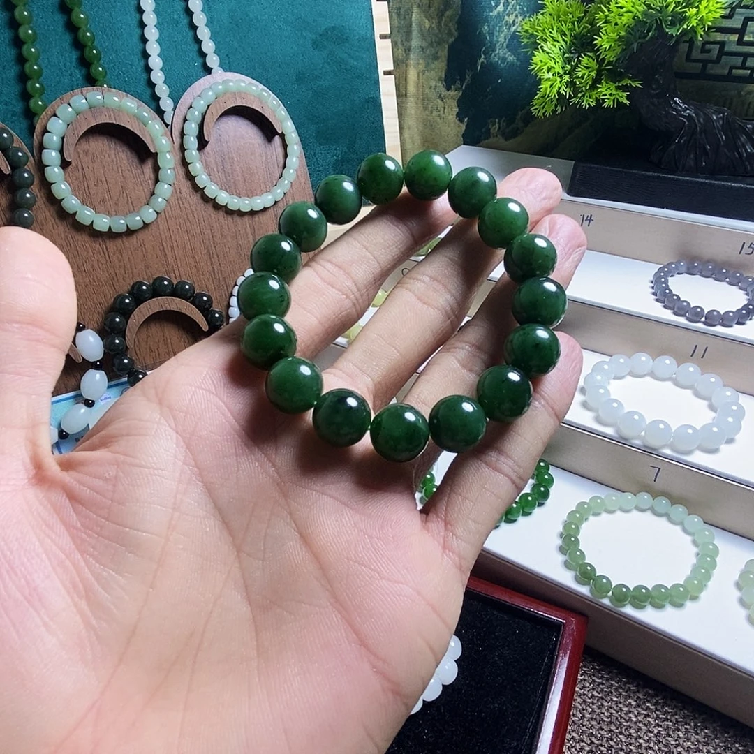 和田玉未镶嵌手链