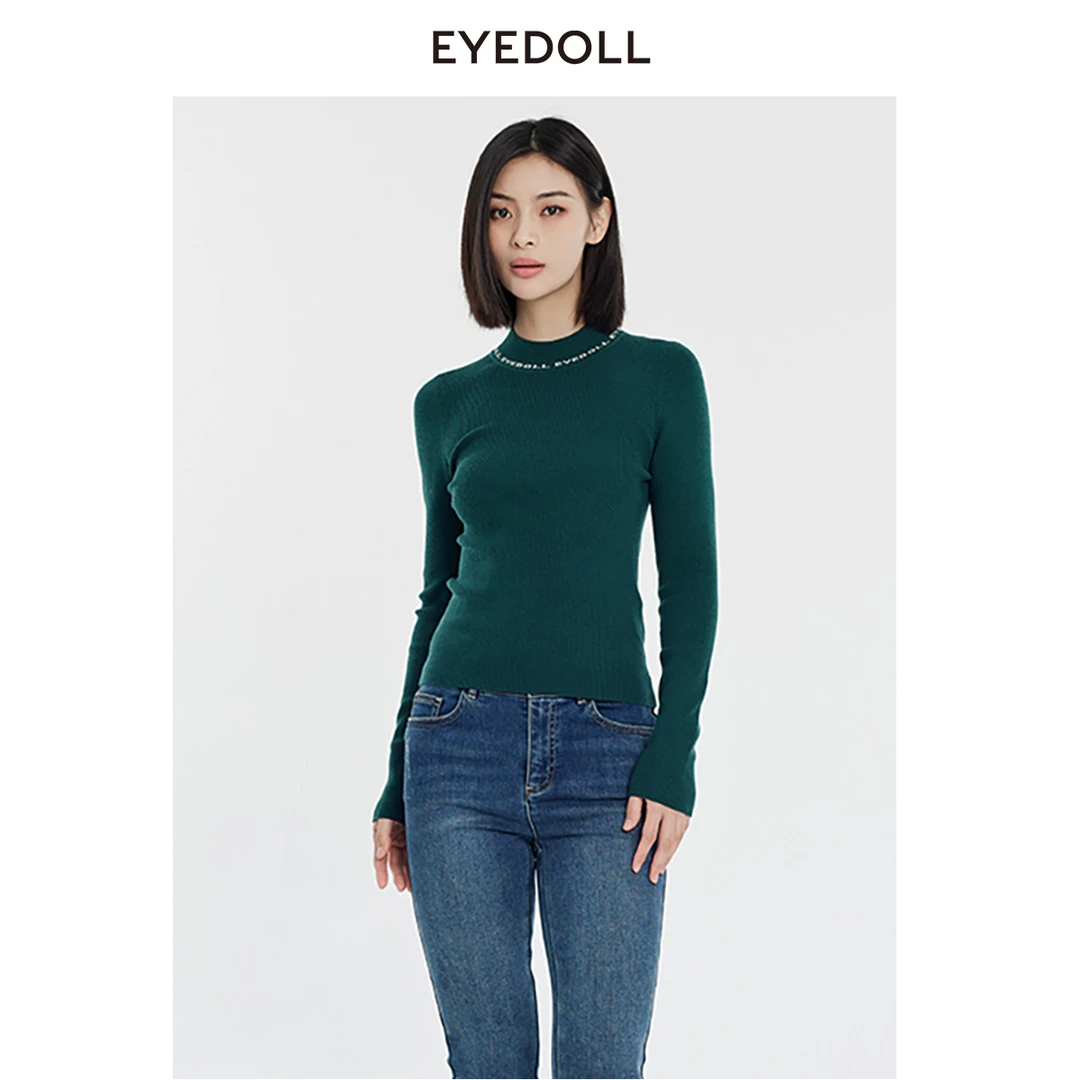 EYEDOLL冬新款修身针织套头衫EOD001Z