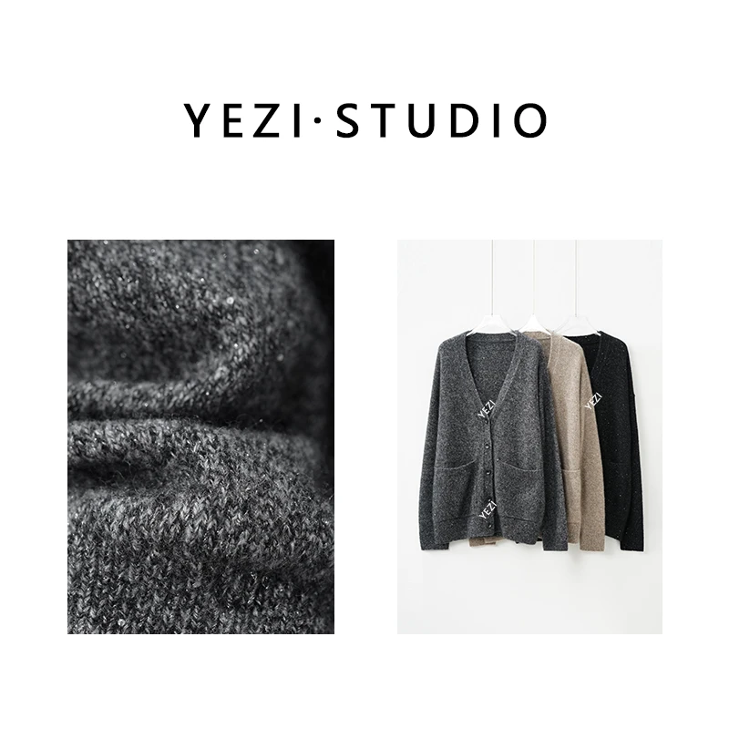 现货【星糖系列-开衫】康宝莱花式羊绒羊毛珠片针织开衫25318062