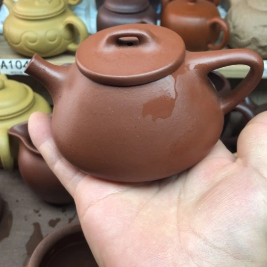 茶壶紫砂紫泥子冶180豪升左右