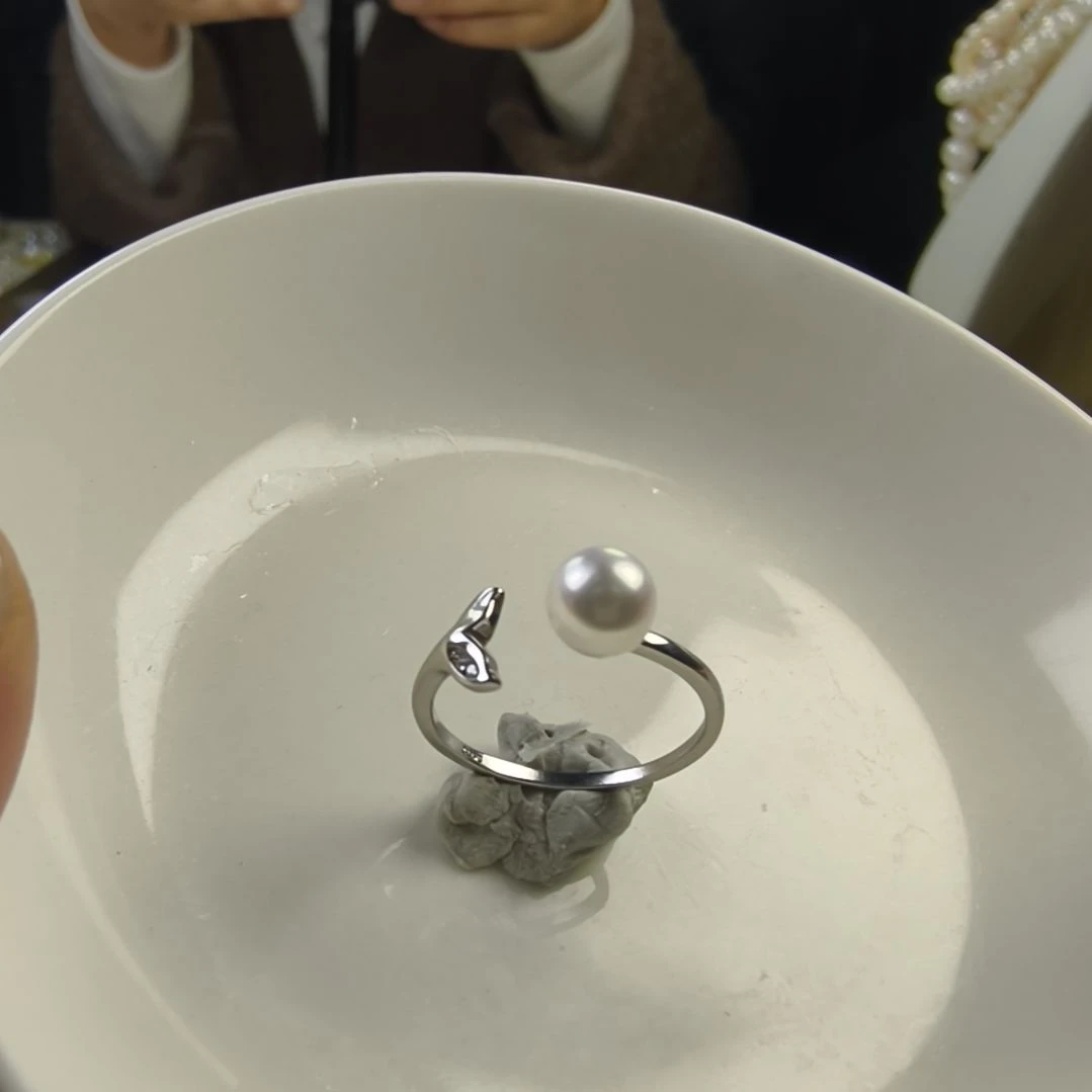 耳饰淡水珍珠银S925镶嵌
